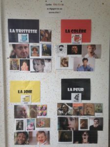 Affichage émotions oeuvres d'art